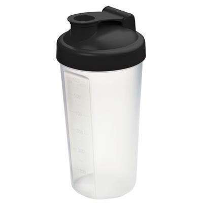 Gourde de sport Shaker en plastique 700 ml Malia Noir