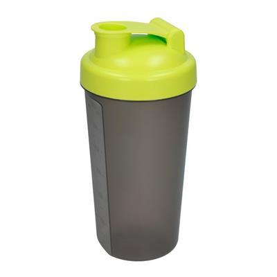 Gourde de sport Shaker en plastique 700 ml Malia Vert citron / Gris
