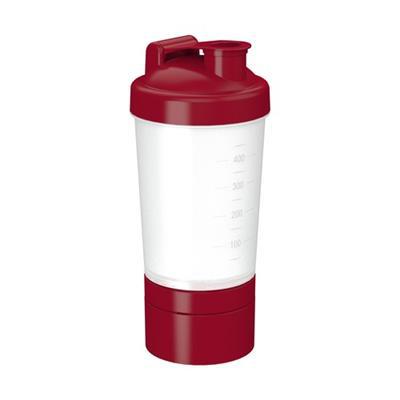 OBG.PUB - Shaker modulaire avec graduations 400ml Vaiton Rouge Shaker modulaire avec graduations 400ml Vaiton Rouge