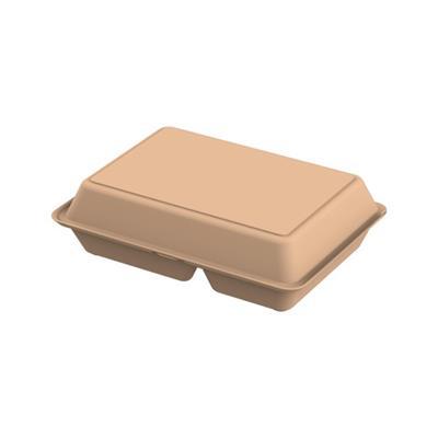 OBG.PUB - Lunchbox réutilisable en plastique recyclable Stoc Marron Lunchbox réutilisable en plastique recyclable Stoc Marron