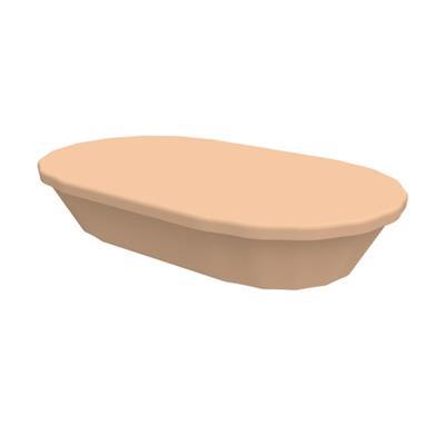 Barquette en plastique avec couvercle Mirouna Marron