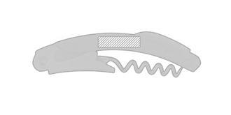 Set à vin avec 4 pièces sous boîte en liège Moreti - Marquage Verso