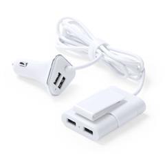 OBG.PUB - Chargeur Voiture USB Yafren de couleur blanc Chargeur Voiture USB Yafren de couleur blanc