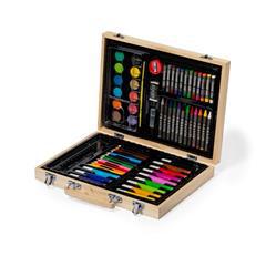 OBG PUB - Coffret coloriage en bois avec poignée Gilane