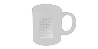 Tasse Lutin Céramique de couleur Blanc - Impression Gauche