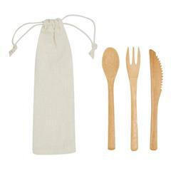 OBG PUB - Ensemble de couverts dans un sac en coton Nexus