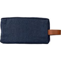 OBG PUB - Trousse de toilette zippée en denim et PU Miriam