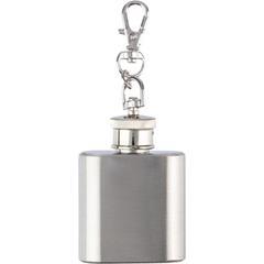 OBG PUB - Flasque en acier inox 30 ml avec porte-clés Julian