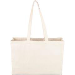 OBG PUB - Sac shopping en coton avec soufflet 10cm Mikaye