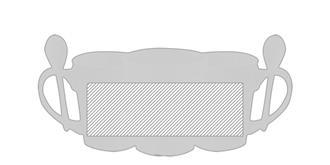 Tasse sublimation 350 ml en céramique Keffi - Marquage autour