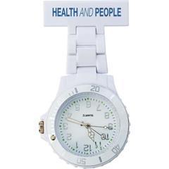 OBG PUB - Montre-broche d'infirmière blanc en ABS Diogo
