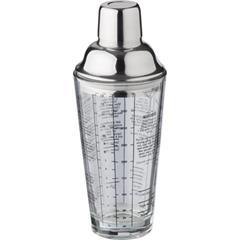 OBG PUB - Shaker gradué 400ml en verre et en acier inox Dice
