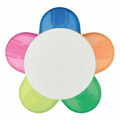 OBG PUB - Surligneur en forme de fleur avec 5 couleurs Corta