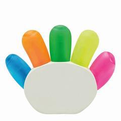 OBG PUB - Surligneur en forme de main avec 5 couleurs Zonto