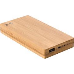 OBG PUB - Power bank sans fil 6 000mAh en bambou Zimbay