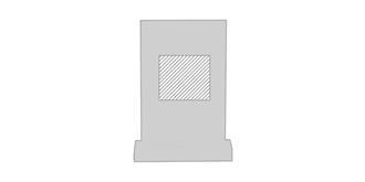 Plaque verre rectangulaire personnalisable Rescue - Marquage Recto