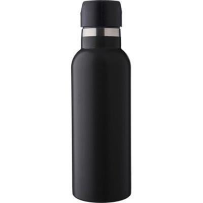 Gourde isotherme 500 ml en acier inoxydable Alanos Noir