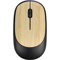 OBG PUB - Souris optique sans fil en ABS et en bambou Wongas