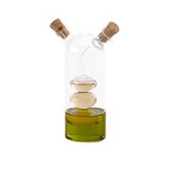 Vinaigrier en verre à deux réservoirs Carols