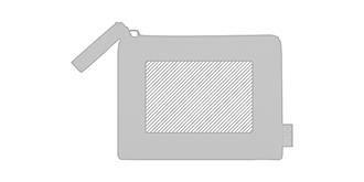 Porte Monnaie en Polyester Recyclé 600D Nelson - Marquage Recto