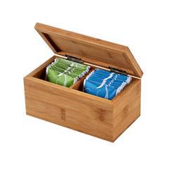 OBG PUB - Boîte à thé fabriqué en bambou 100 % Bedrock