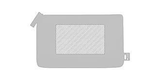 Nécessaire en polyester recyclé Akira - Marquage Recto