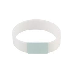 OBG PUB - Bracelet en silicone avec plaque métallique Barnet
