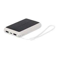OBG PUB - Power bank solaire 5000 mAh en paille de blé Socae