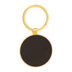 OBG PUB - Porte-clés rond en métal avec plaque bronze Dikore