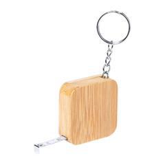 OBG PUB - Mètre ruban 1m en bambou avec porte-clés Spencer