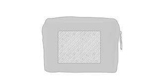 Trousse de ligne naturelle en coton Ringo - Marquage Recto