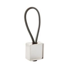 OBG PUB - Porte-clés en métal avec boucle en caoutchouc Doha