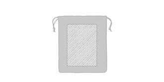 Sac en ligne naturelle en jute robuste Vagan - Marquage Recto