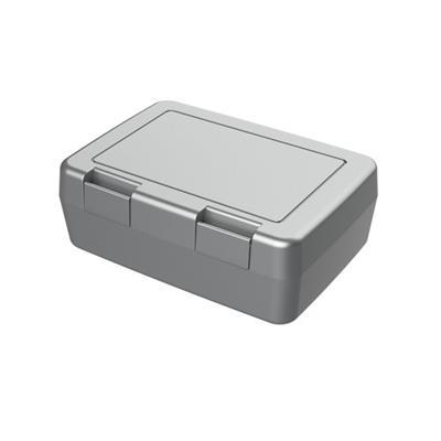 Boîte à déjeuner réutilisable en plastique Cécile Argent