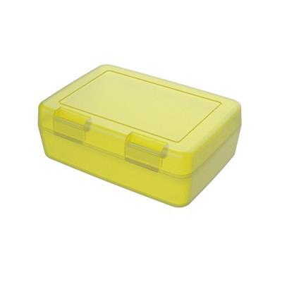 Boîte à déjeuner réutilisable en plastique Cécile Jaune de cobalt
