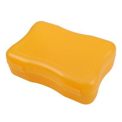 OBG.PUB - Boîte à goûter avec 2 fermetures clipsable Borgess Orange brûlée Boîte à goûter avec 2 fermetures clipsable Borgess Orange brûlée