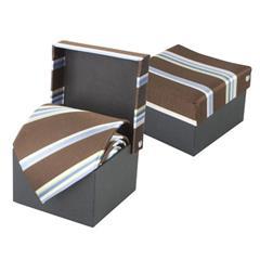 OBG PUB - Cravate en polyester élégant à motif rayé Daddy