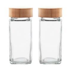 OBG PUB - Set de 2 bouteilles d'épices 120ml en verre Camila