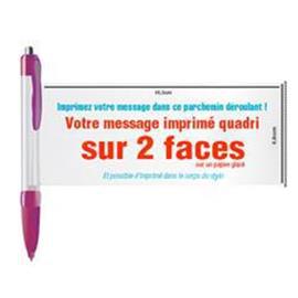 OBG.PUB - Stylo à bannière déroulante parchemin Denver Stylo à bannière déroulante parchemin Denver