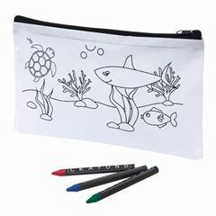 OBG PUB - Trousse à crayons avec 3 crayons de cire Yelowa