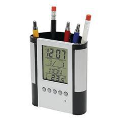 OBG PUB - Pot à crayon/réveil avec thermomètre en ABS Imao