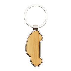 OBG PUB - Porte-clés en forme de voiture en bambou Snoopy