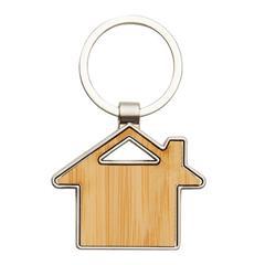 OBG PUB - Porte-clés en forme de maison en bambou Myhome
