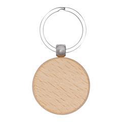 OBG PUB - Porte-clés en bois et métal de forme ronde Flows