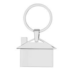 OBG PUB - Porte-clés élégant en forme de maison en acier Xor