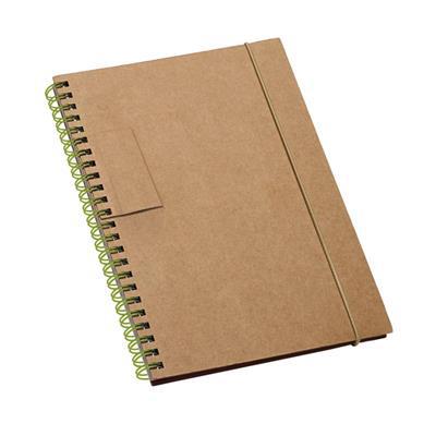 OBG.PUB - Carnet à spirales en carton robuste Girdor Vert citron Carnet à spirales en carton robuste Girdor Vert citron