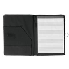 OBG PUB - Porte-document A4 noir en simili cuir Diamond