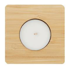 OBG PUB - Porte-bougie chauffe-plat carré en bambou Square