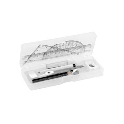 Ensemble de géométrie en plastique PP Pitaogars Blanc