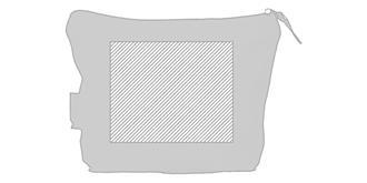 Trousse de rangement en coton organique Bocan - Marquage Recto